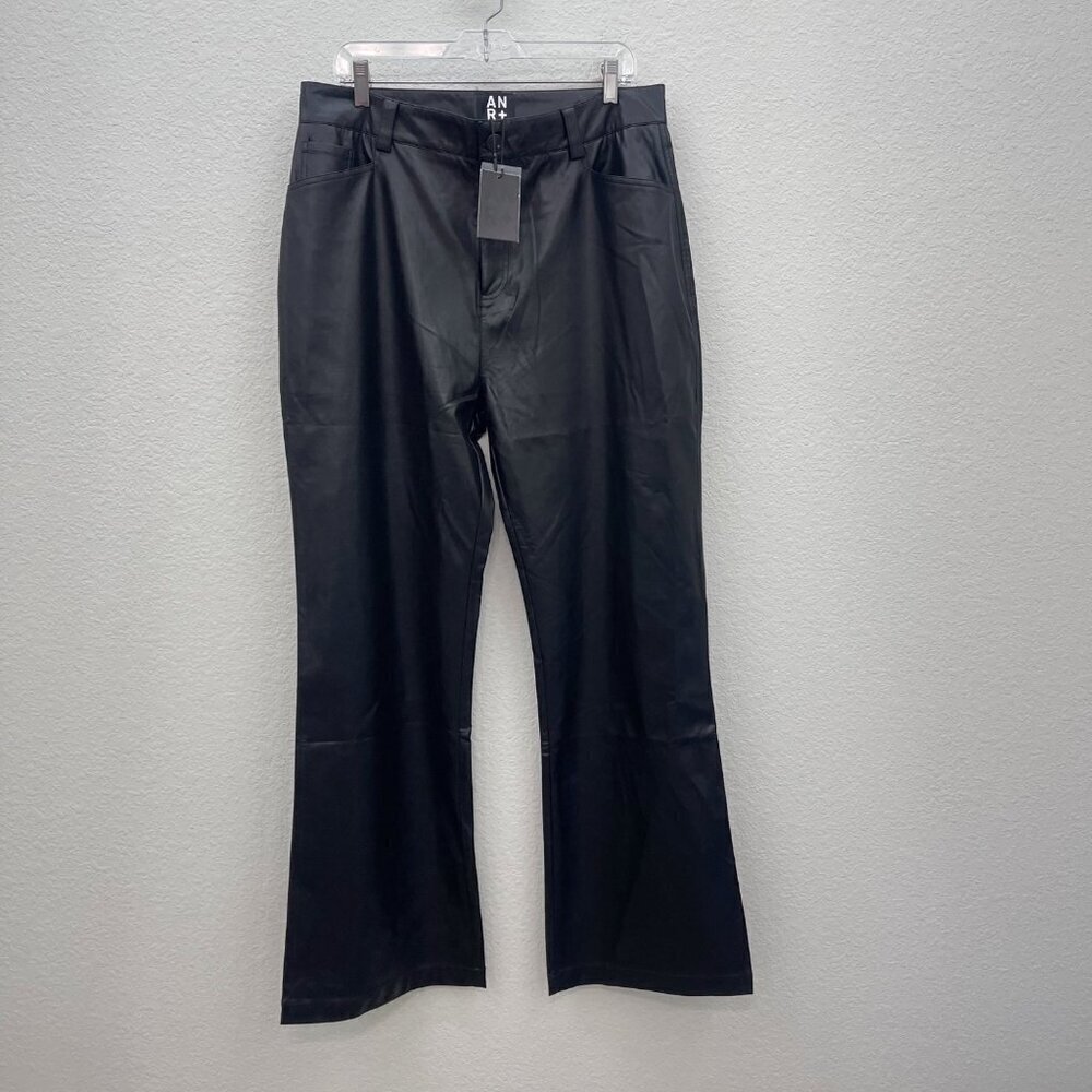 Alp n Rock ANR+ Claren Black Faux Leather Pants Womens size XL NEW